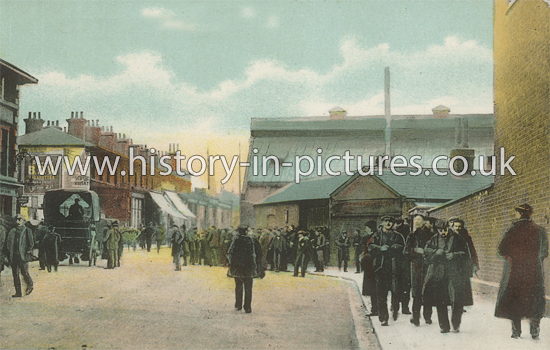Entrance to GER Works, Stratford, London. c.1908